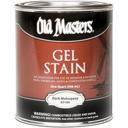 Old Masters 81104 Dark Mahogany Gel Stain 1 Quart 86348811041