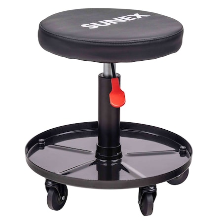 Sunex Tools 20.5 in Adjustable Height Shop Seat with 1 in Deep Tool Tray 8509B
