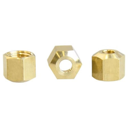 Atc 3/16 in. Compression X 3/16 in. D Compression Brass Nut, 3PK 6JC124901511082