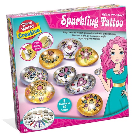 Small World Toys Rock 'N' Paint Sparkling Tattoo Kit 9721150