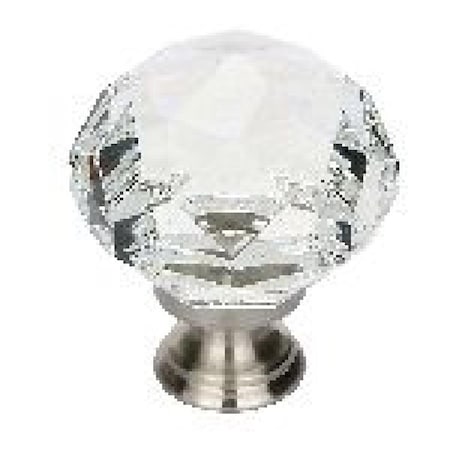 Patioplus 1.75 in. Diamond Wardrobe Knob, Satin Nickel PA1635141