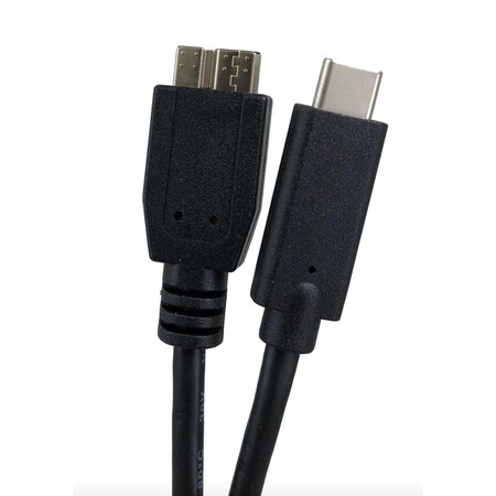 Micro Connectors 3.28 ft. USB 3.1 Gen 2 Type-C Male To B Male Cable, Black E07-314CB-1M