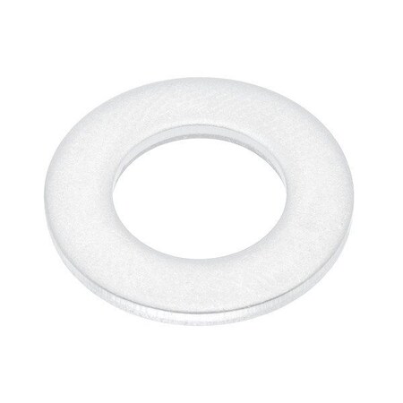 Zoro Select Flat Washer, For Screw Size 3/8 in , PTFE Not Applicable Finish, 25 PK WASB38NPTFE