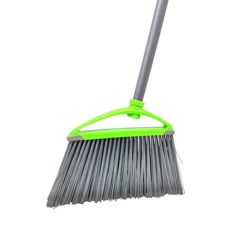 Powerclean Professional Angle Broom, Extra Large, 4ft. Handle, Rubber Bumpers ABR02