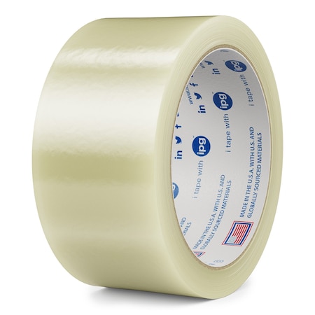 Intertape Hot Melt Packing Tape, 1.9 in Thick, 3 in W x 1,828 m L, 13.5 in Core Dia., Clear 7100