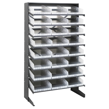 Quantum Storage Systems SINGLE SIDED PICK RACK W/24 IVORY BINS QPRS-110IV