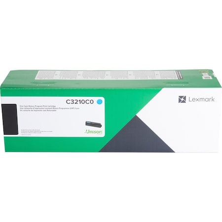 Lexmark Cyan Toner Cartridge 1.5K YLD C3210C0
