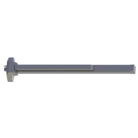 Hager Grade 1 Rim Exit Bar, Wide Stile Pushpad, 36in Fire-rated Device, Exit Only, Less Trim, Less Doggin 4701 RIM F 36 US32D