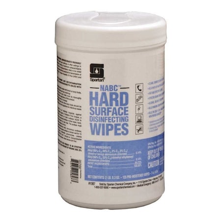 Spartan Chemical Co NABC NABC Fresh Scent Hard Surface Disinfecting Wipes White 108706