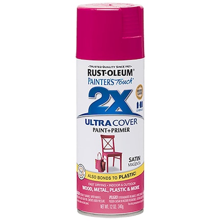 Rust-Oleum Painter's Touch 2X Ultra Cover Satin Magenta 12 Oz. Spray 283188