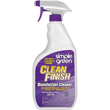 Simple Green Cleaner and Disinfectant, 32 oz. Trigger Spray Bottle, Unscented 2810001201032