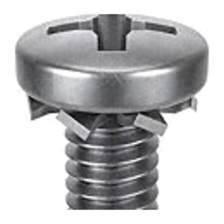 M3-0.50 x 12 mm Phillips Pan Machine Screw, Passivated 18-8 Stainless Steel, 10 PK