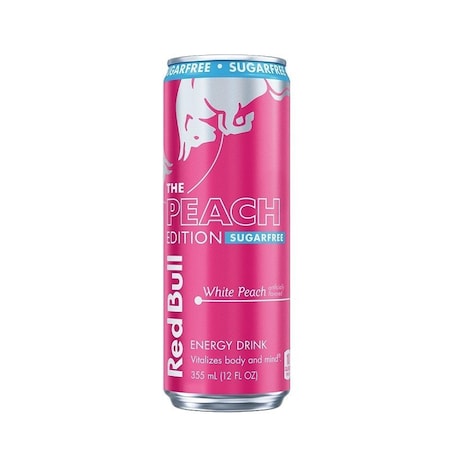 Red Bull 79213 Energy Drink, Liquid, Sugar Free White Peach, 12 fl-oz Can RB249729