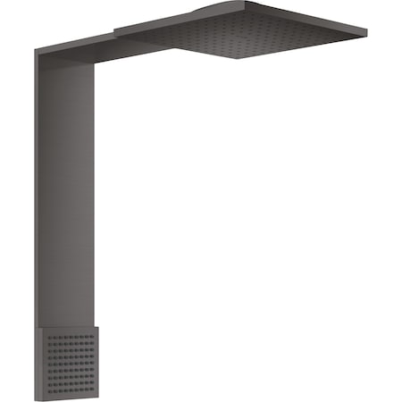 Axor ShowerComposition 2-Jet Showerhead 250/250 and Shoulder Shower, 1.75 GPM in Brushed Black Chrome 12796341