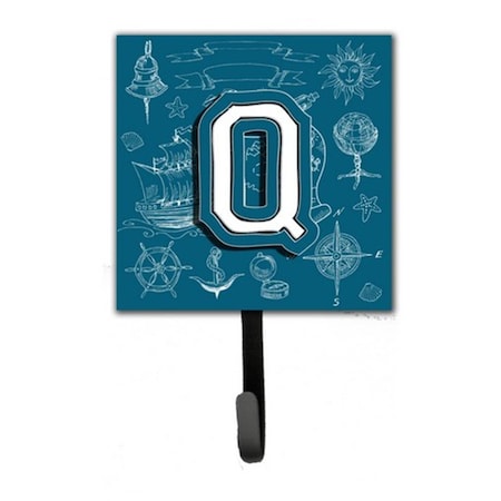 Carolines Treasures Letter Q Sea Doodles Initial Alphabet Leash and Key Holder CJ2014-QSH4