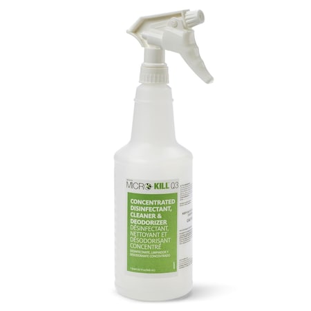 Medline 32-oz. Empty Spray Bottle for Micro-Kill Q3 Quaternary Disinfectant, 6PK EVSCHEM005