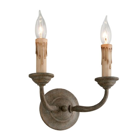 Troy Lighting Cyrano 2 Light Wall Sconce 11 In. Earthen Bronze B6112-EB
