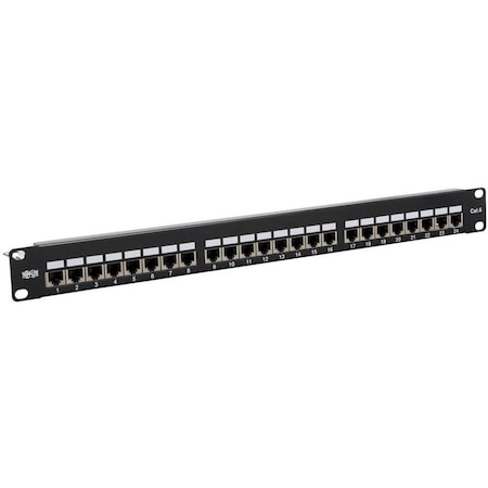 Eaton Tripp Lite Series Cat5e/Cat6 24-Port Patch Panel - Shielded, Krone IDC, 568B, RJ45 Ethernet N252-024-SH-K