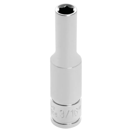 Performance Tool 1/4 In Dr. Deep Socket 3/16 In Socket Dp 3/16, W36306 W36306