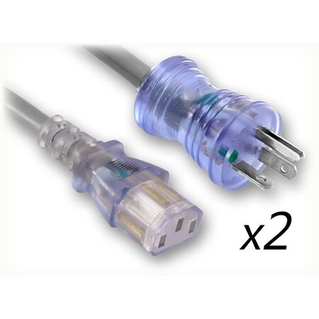 Quail Electronics 10' 18/3 SJT G Y N 5-15PHGC TO C13CX2 0407.120