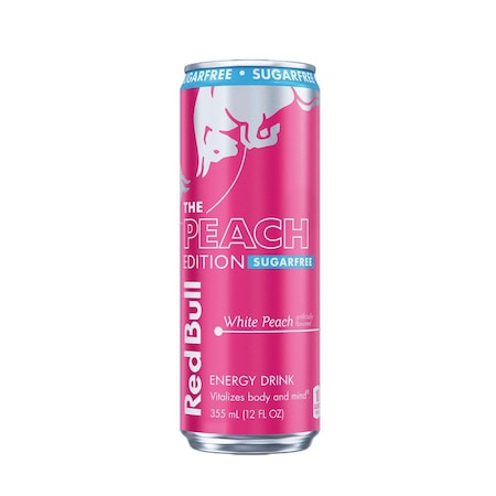 Red Bull Sugarfree White Peach Sugar Free Peach-Nectarine Energy Drink 12 oz  RB249729
