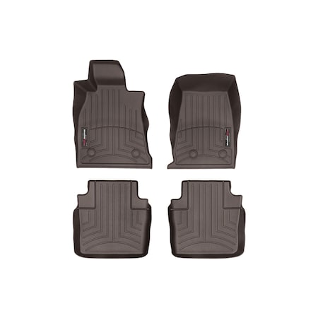 Weathertech Cocoa, Front and Rear Floorliners 471610-1-2
