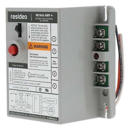 Honeywell Home TRADELINE 120V 60HZ S-SWITCH 45 SEC R8184G4009