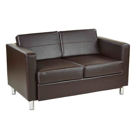 Osp Home Furnishings Pacific Love Seat, Espresso PAC52-V34