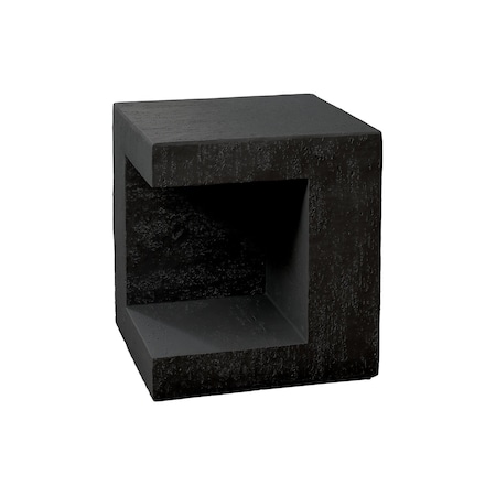 Monarch Specialties Accent Table 25"h, Indoor or Outdoor, Side Table, Nightstand, Square, Black, Modern I 4132