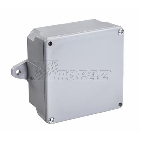 Topaz Junction Box, PVC, Wall Mount, 4" x 4" x 4" 1222