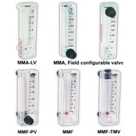 Dwyer Instruments Flowmeter, range .2-1.2 LPM air. MMA-20