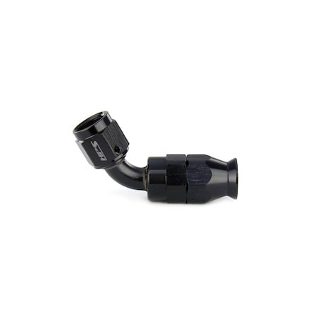 Hps Performance 60 deg. -4 Compression Teflon Hose End to AN Female for Stainless Steel Reinforced PTFE Hose, Black 350-6004