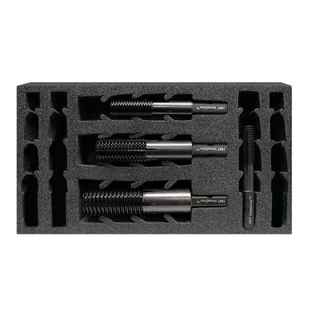 Holemaker Technology HMT Versadrive Thread Chaser Insert Foam Set, 1/2, 5/8, 3/4, 1 in UNC 309220-SET2