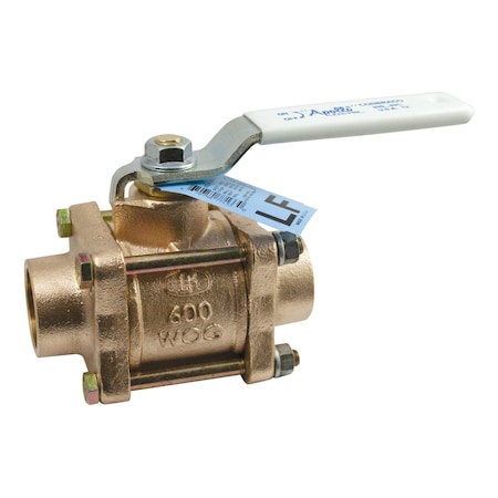 Apollo Valves 3/4" Sweat Bronze Ball Valve Inline 82LF20401