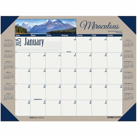 House Of Doolittle Earthscapes Motivational Desk Pad, 22'' x 17'', 2025 175