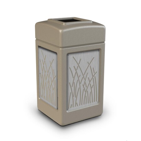 Commercial Zone Products 42-gallon w/ REED Panels, Open-Top, Beige 734163K