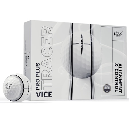 Vice Golf Pro Plus Tracer Golf Balls, 12PK 111240