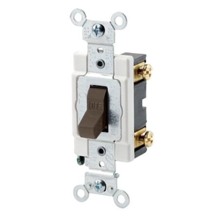 Leviton Switch Brown Single Pole 20A 120/277V CSB1-20