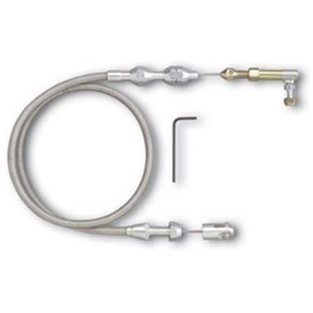 Bookazine TC1000HT36 Hi-Tech Throttle Cable - Brushed Aluminum, 36 In. TI371247