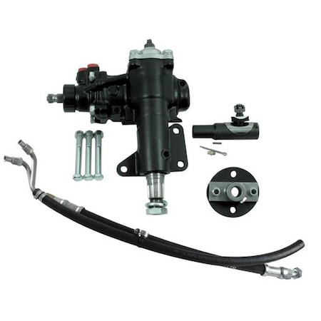 Borgeson 999053 Power Steering Box 16 to 1 Ratio 1.12 in. Sector Shaft Joints Lines - Iron BRG999053