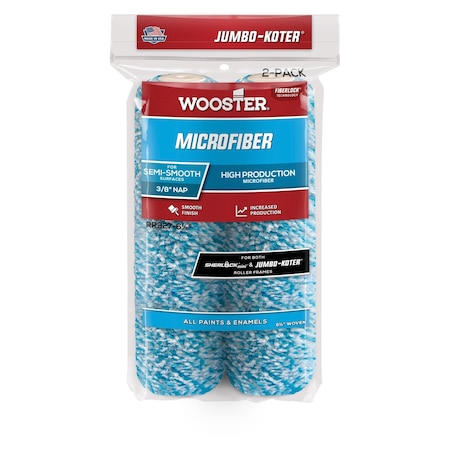 Wooster RR327 6.5 in. Semi Smooth Jumbo-Koter Micro Fiber with 0.37 in. Nap 71497189172