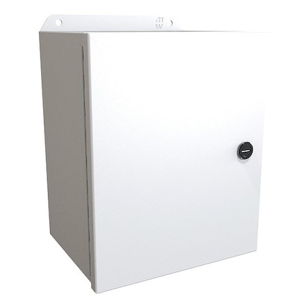 Hammond Latches Electrical Enclosure, 10 in H, 6 in D, 8 in W, 12, 13, 3R, 4, Steel EJ1086LG