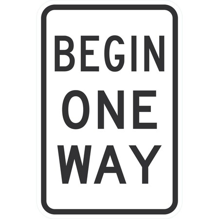 Lyle Begin One Way, 12x18, Non-Reflective, White G-4892-NA_12x18