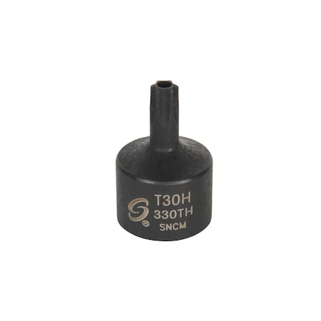 Sunex 3/8 in Drive T30H Stubby Tamperproof Internal Star Impact Socket 330TH