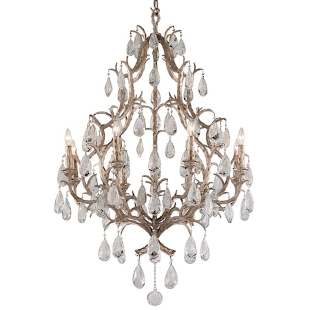 Corbett Lighting Amadeus 8 Light Chandelier 36.5 In. Vienna Bronze 163-08