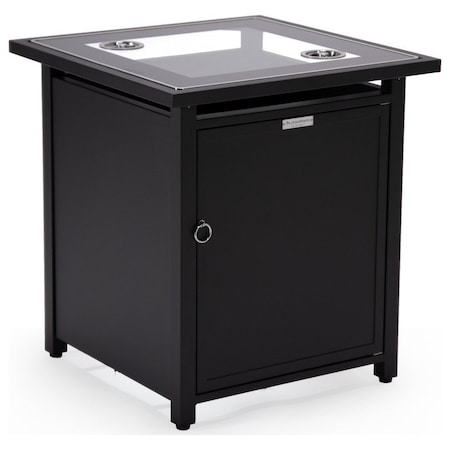 Leisuremod Walbrooke Black Patio Square Tank Holder, Black WH20BL