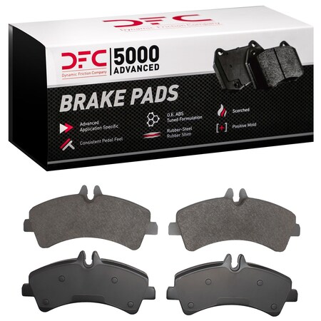 Dynamic Friction Co DFC 5000 Advanced Brake Pads - Semi Metallic 1551-1318-00