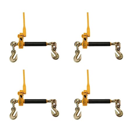 Mytee Products 1/2x5/8 Peerless QuikBinder Plus Ratchet Binder Chain Tow Heavy Equip H5125-0958, 4PK CB-PQB-12x4