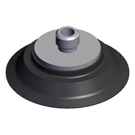 Smc Flat Cup, Black, Flat Pad ZP2-TB25MTN-H5