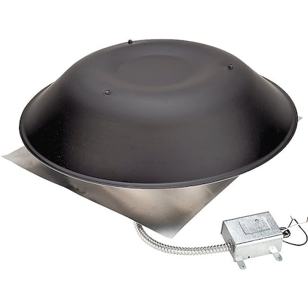 Lomanco LOMANCO LomanCool 2000B Standard Power Vent, Aluminum, Black 2000B